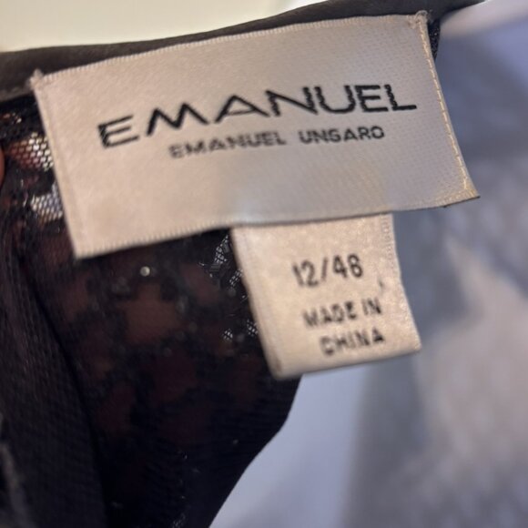 Vintage Emanuel Ungaro Chainmail Grey evening top Size 46/12 - Picture 5 of 7